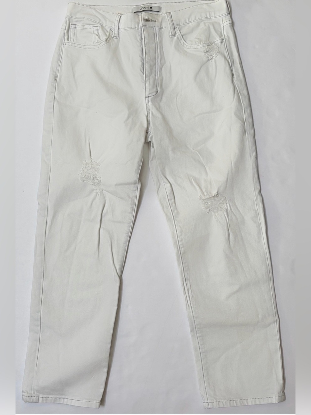 Joe's Jeans White Distressed Jeans